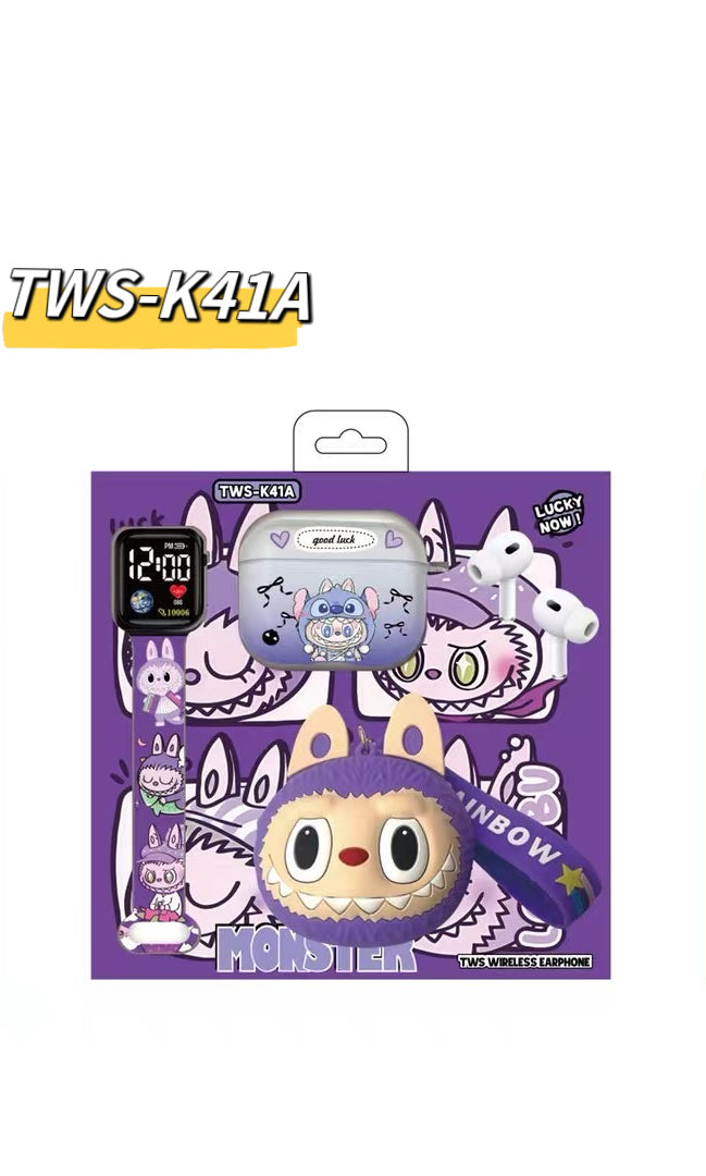 لابوبو - مجموعة هدايا سماعات الأذن اللاسلكية