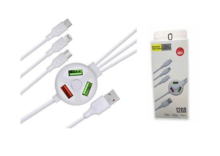 6-in-1 Extended Data Cable
