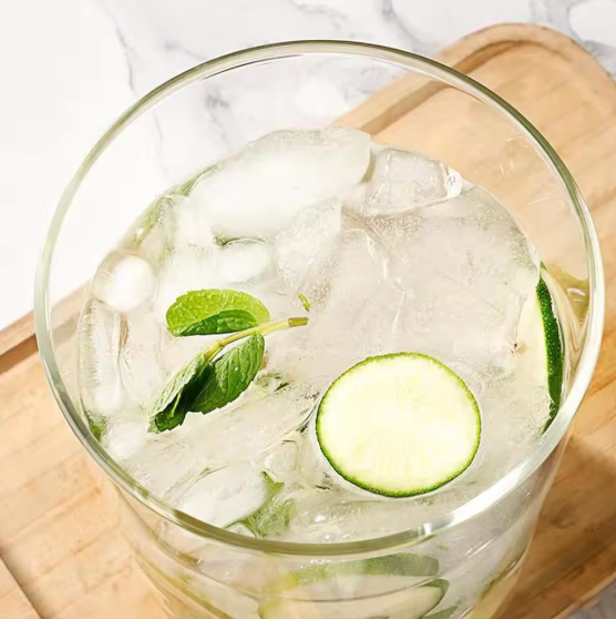 Drink Serve Dispenser with Wooden Stand ©