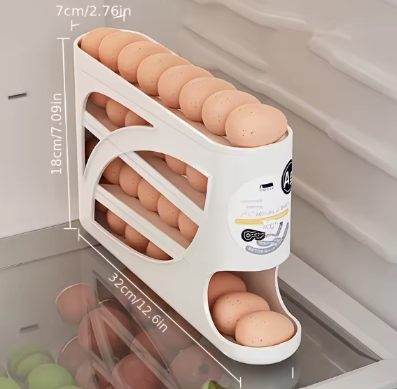 Rolling Egg Dispenser Rack