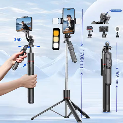Selfie Stick with Grip Handle